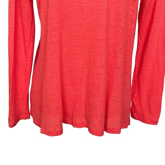 J. Jill Love Linen Coral Pink Open Front Linen Cardigan Women’s Size XS Petite - Picture 6 of 8